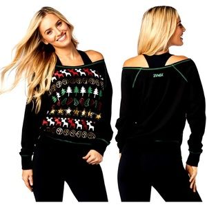 Zumba Fitness Christmas Sweater Sz M